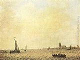 Jan van Goyen View of Dordrecht from the Oude Maas painting